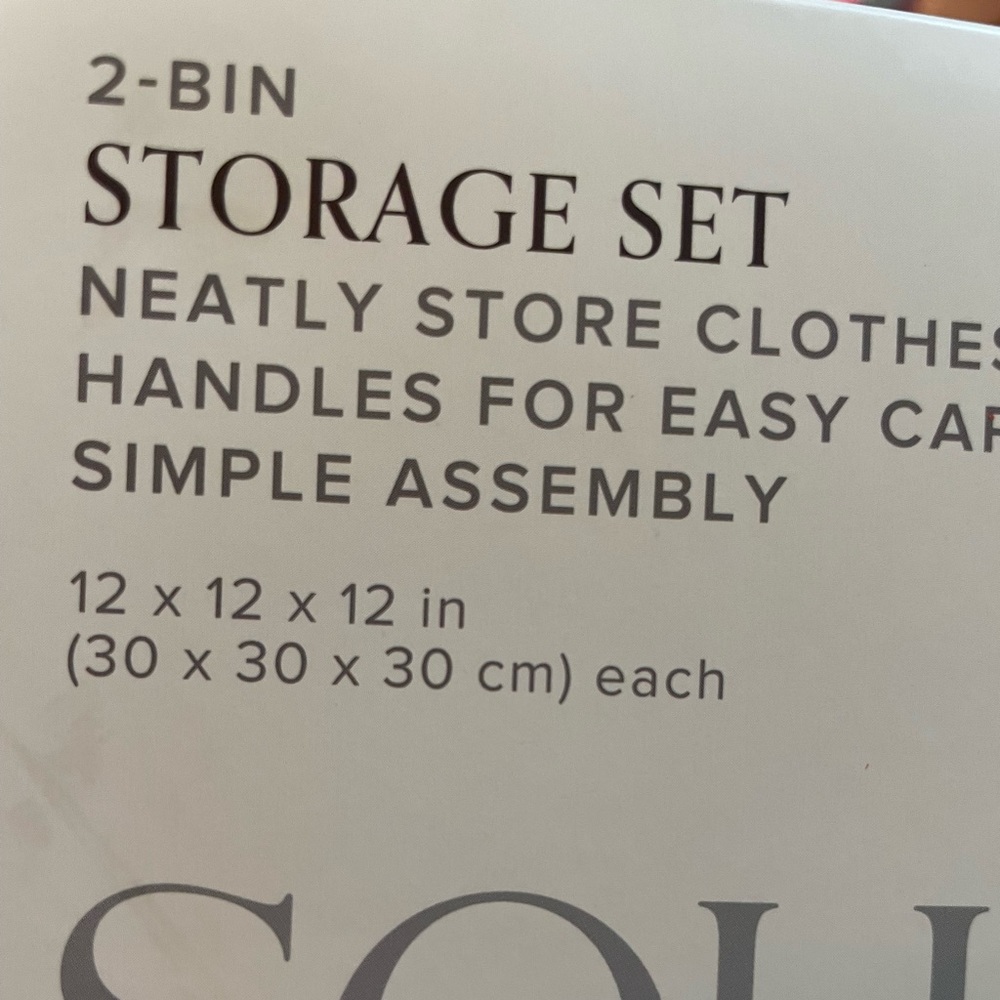 Storage bins set - Picture 2 of 4